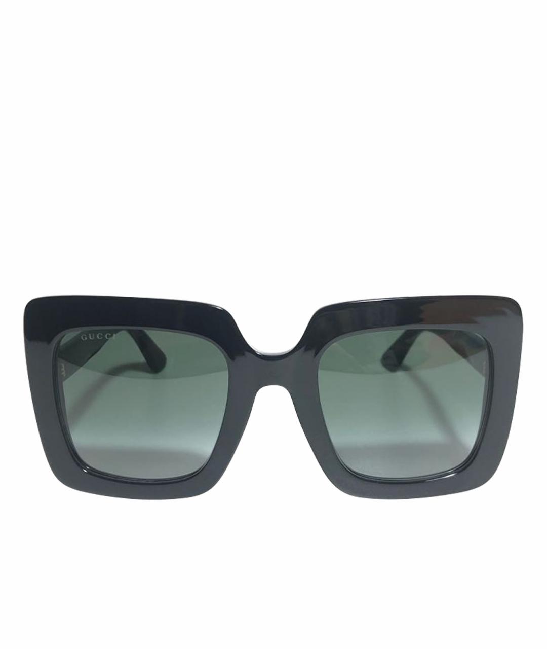 GUCCI Черные пластиковые солнцезащитные очки, фото 1