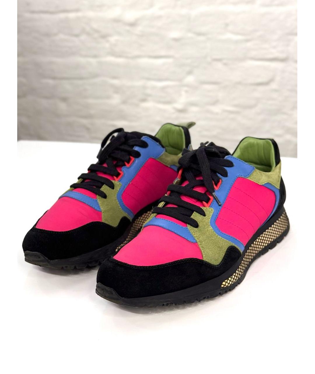 GUCCI Черные замшевые низкие кроссовки / кеды, фото 2