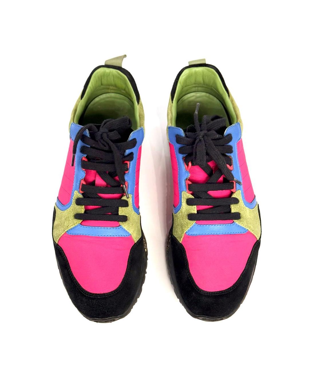 GUCCI Черные замшевые низкие кроссовки / кеды, фото 6