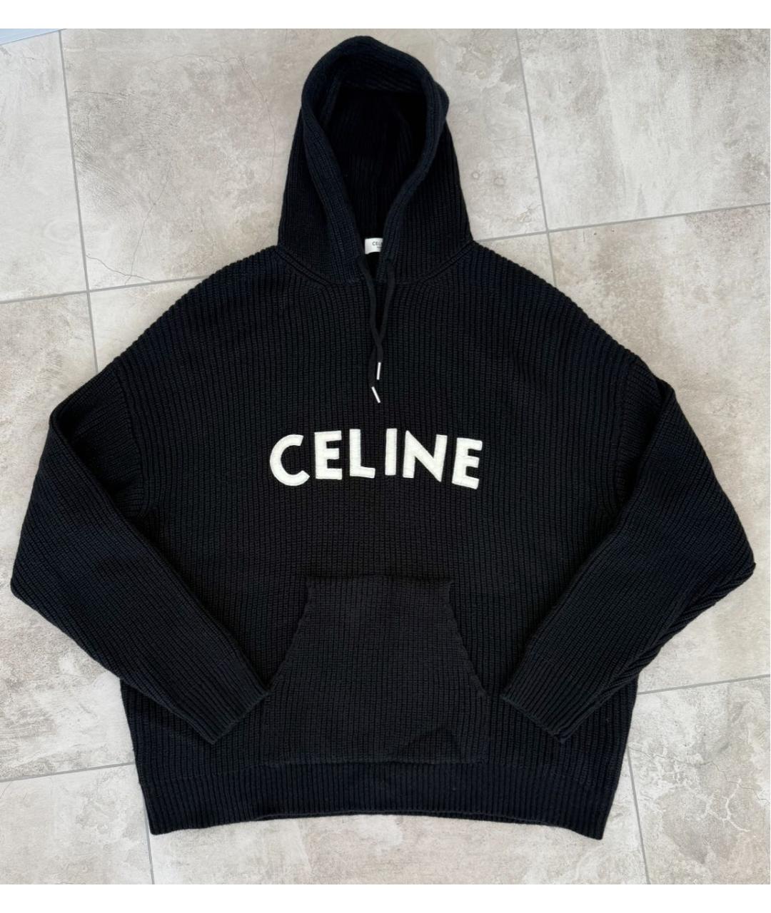 CELINE Антрацитовый шерстяной джемпер / свитер, фото 2