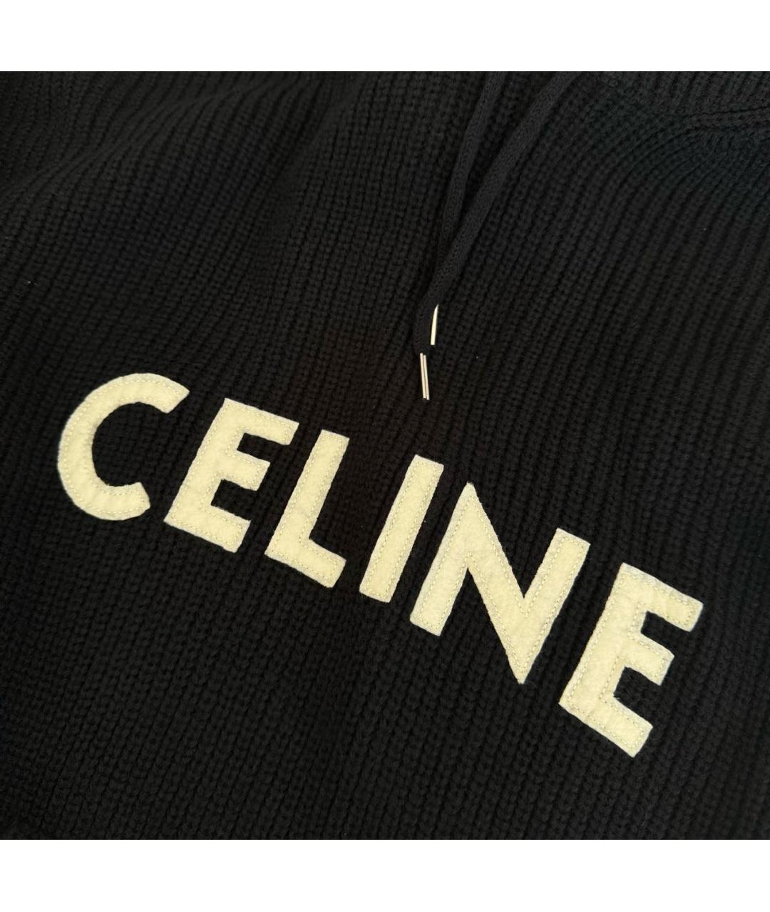 CELINE Антрацитовый шерстяной джемпер / свитер, фото 3