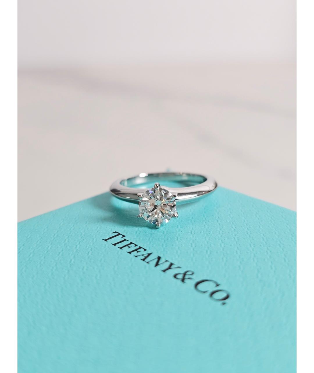 TIFFANY&CO Серебряное платиновое кольцо, фото 2