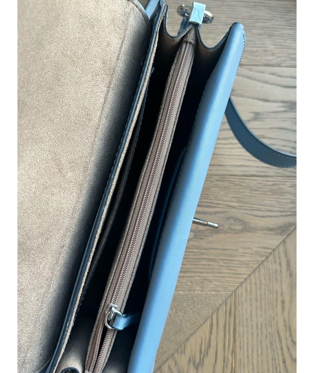 MICHAEL KORS Голубая тканевая сумка через плечо, фото 3