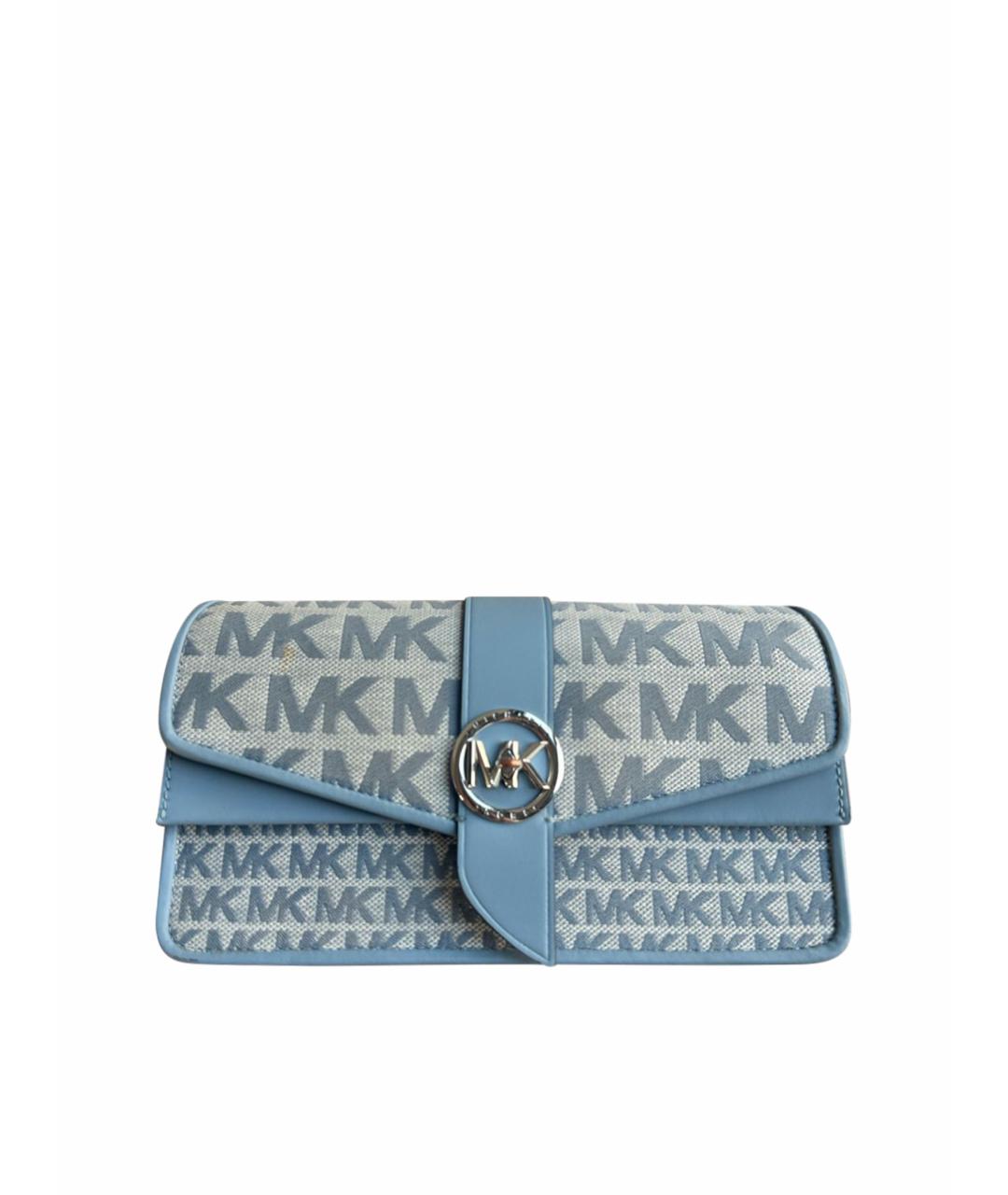 MICHAEL KORS Голубая тканевая сумка через плечо, фото 1