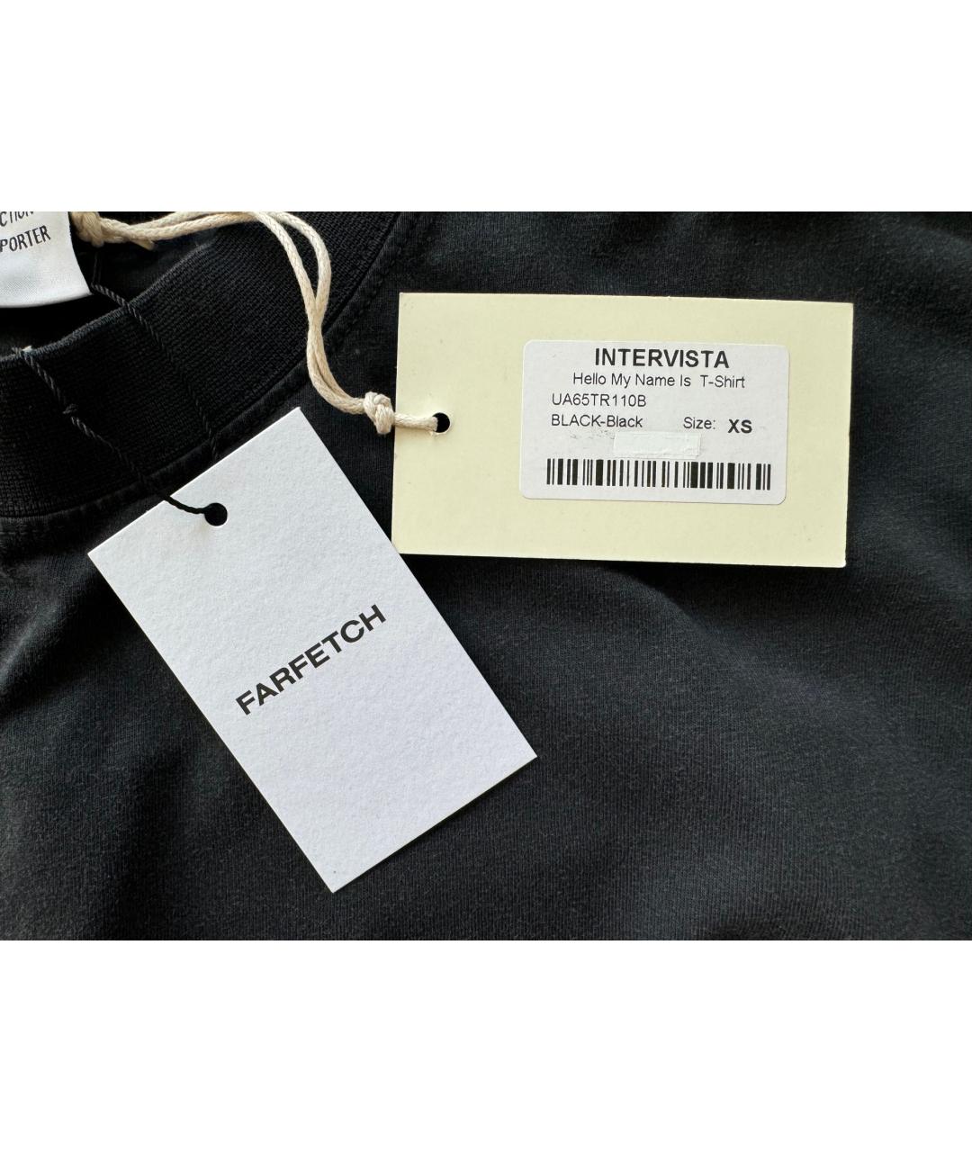 VETEMENTS Черная хлопковая футболка, фото 6