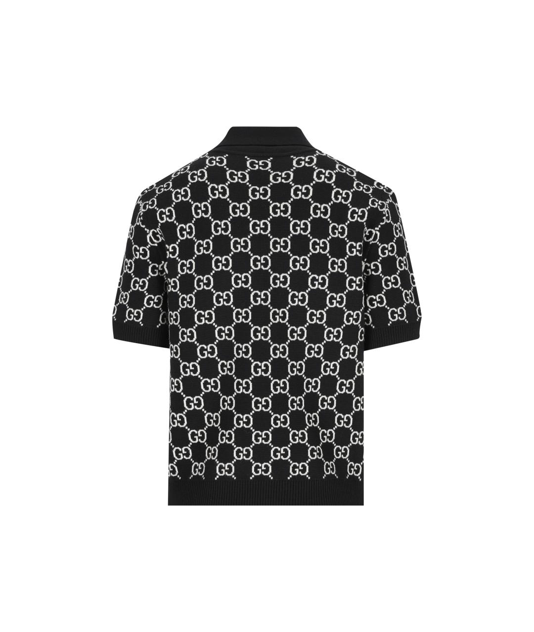 GUCCI Черная шерстяная футболка, фото 3