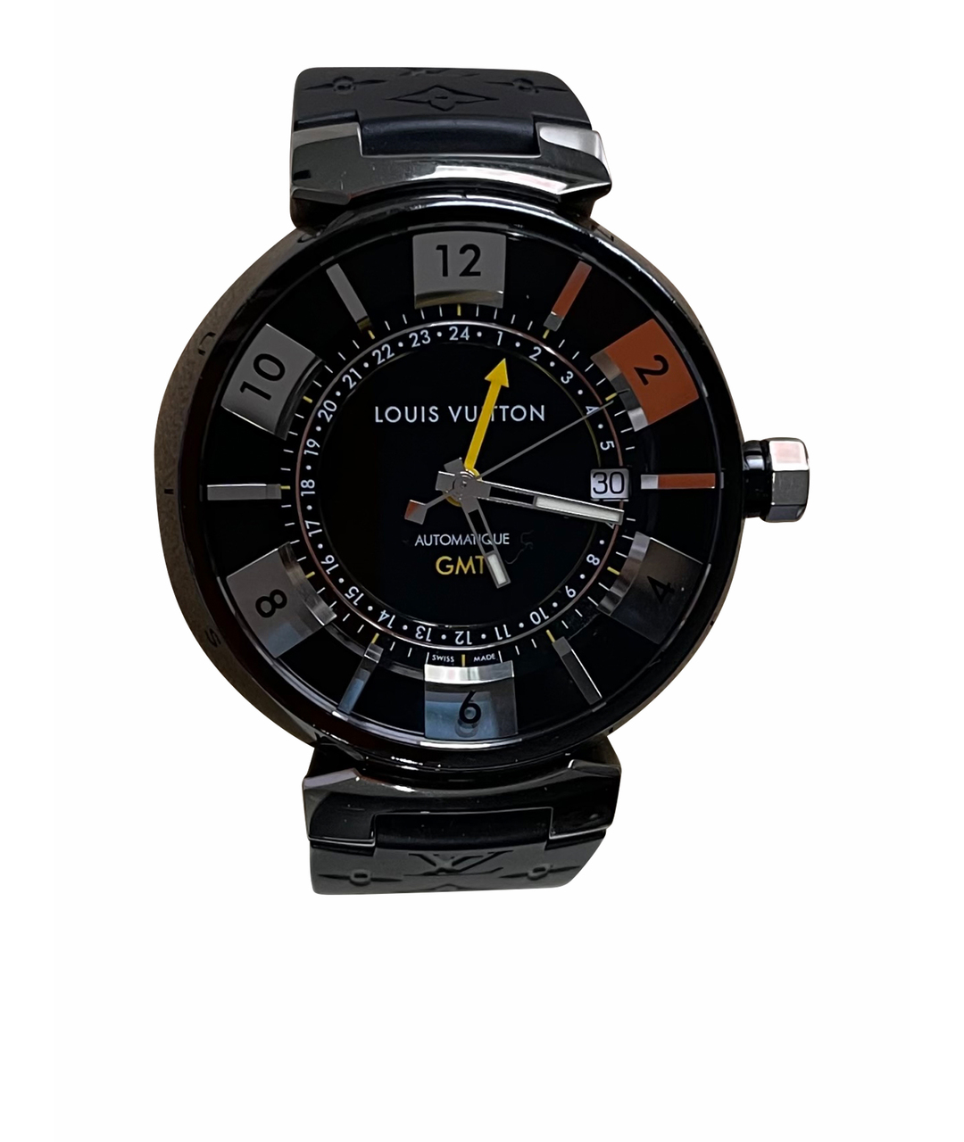 LOUIS VUITTON PRE-OWNED Черные стальные часы, фото 1
