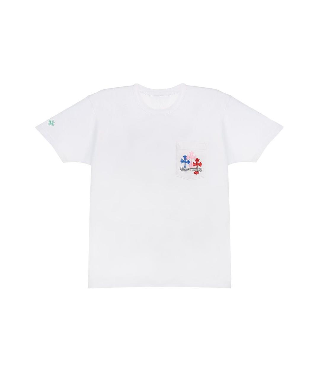CHROME HEARTS Белая хлопковая футболка, фото 2