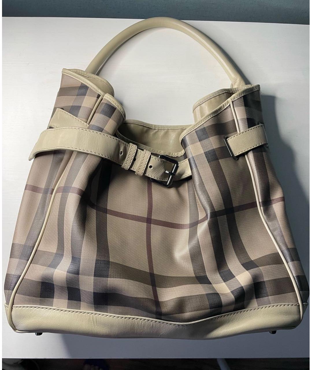 BURBERRY Бежевая сумка тоут, фото 9