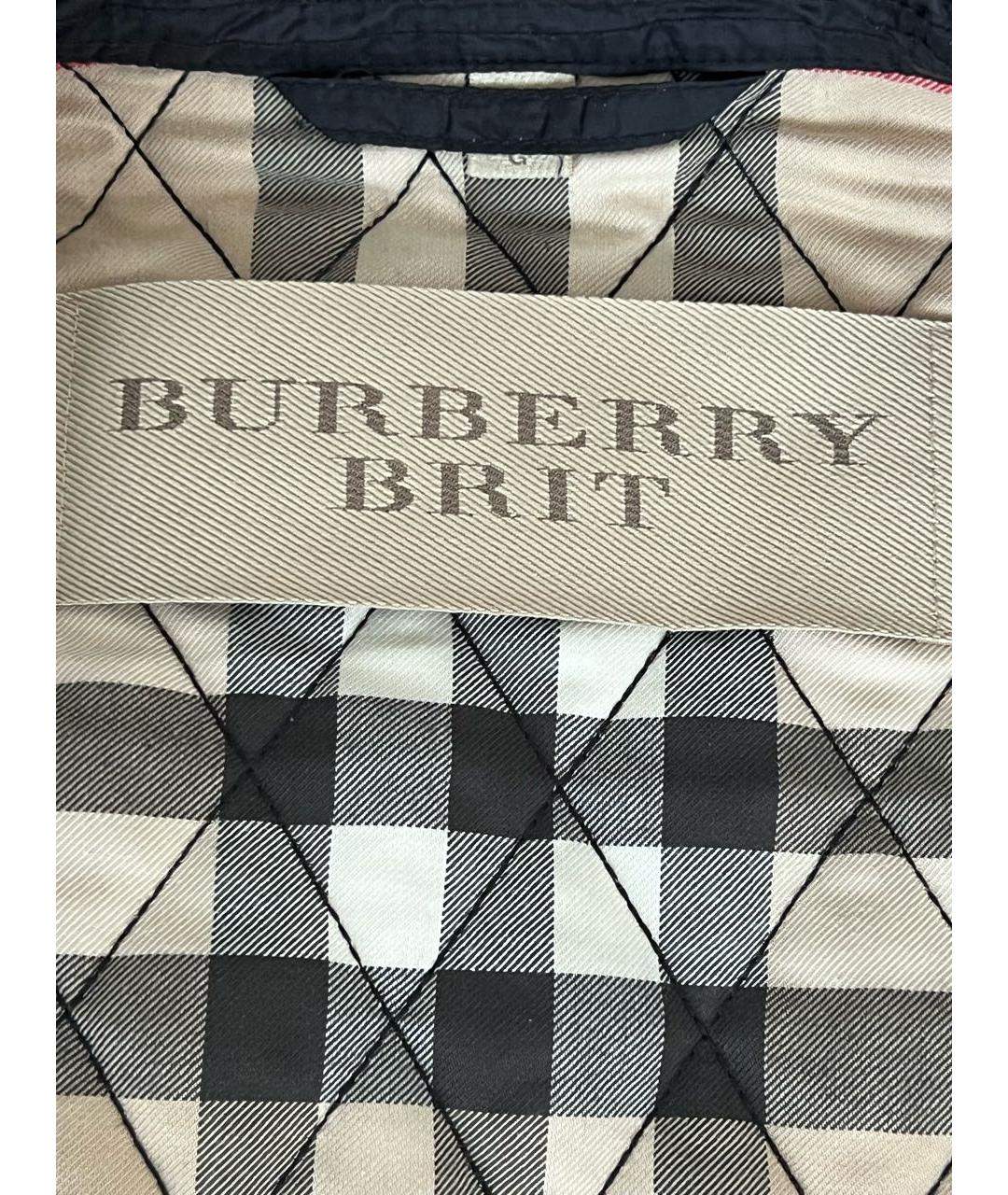 BURBERRY BRIT Черная хлопковая куртка, фото 3