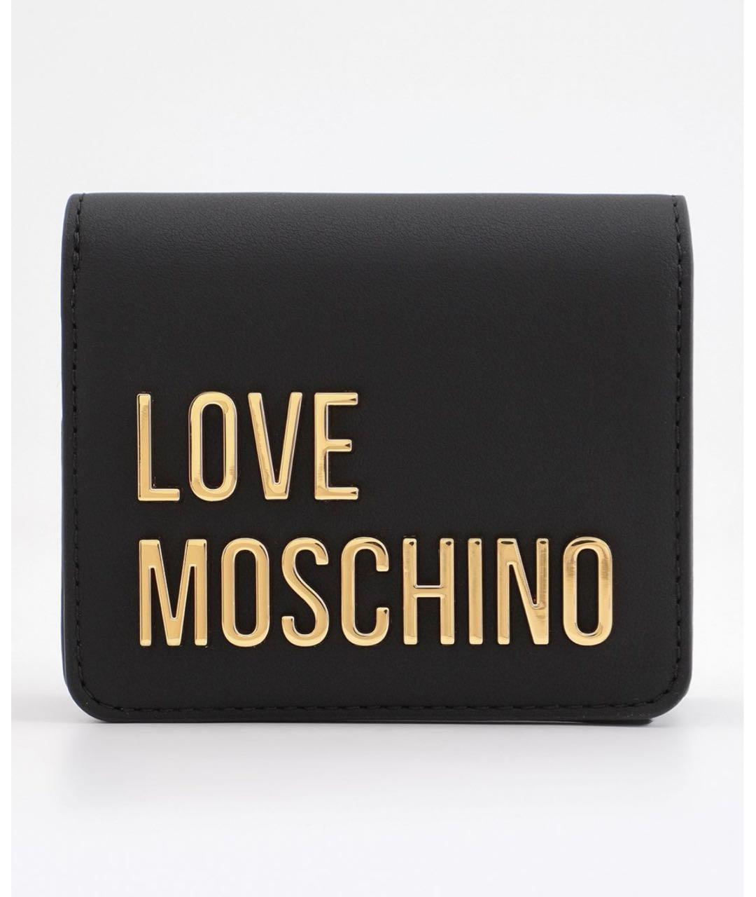 LOVE MOSCHINO Черный кошелек из искусственной кожи, фото 4