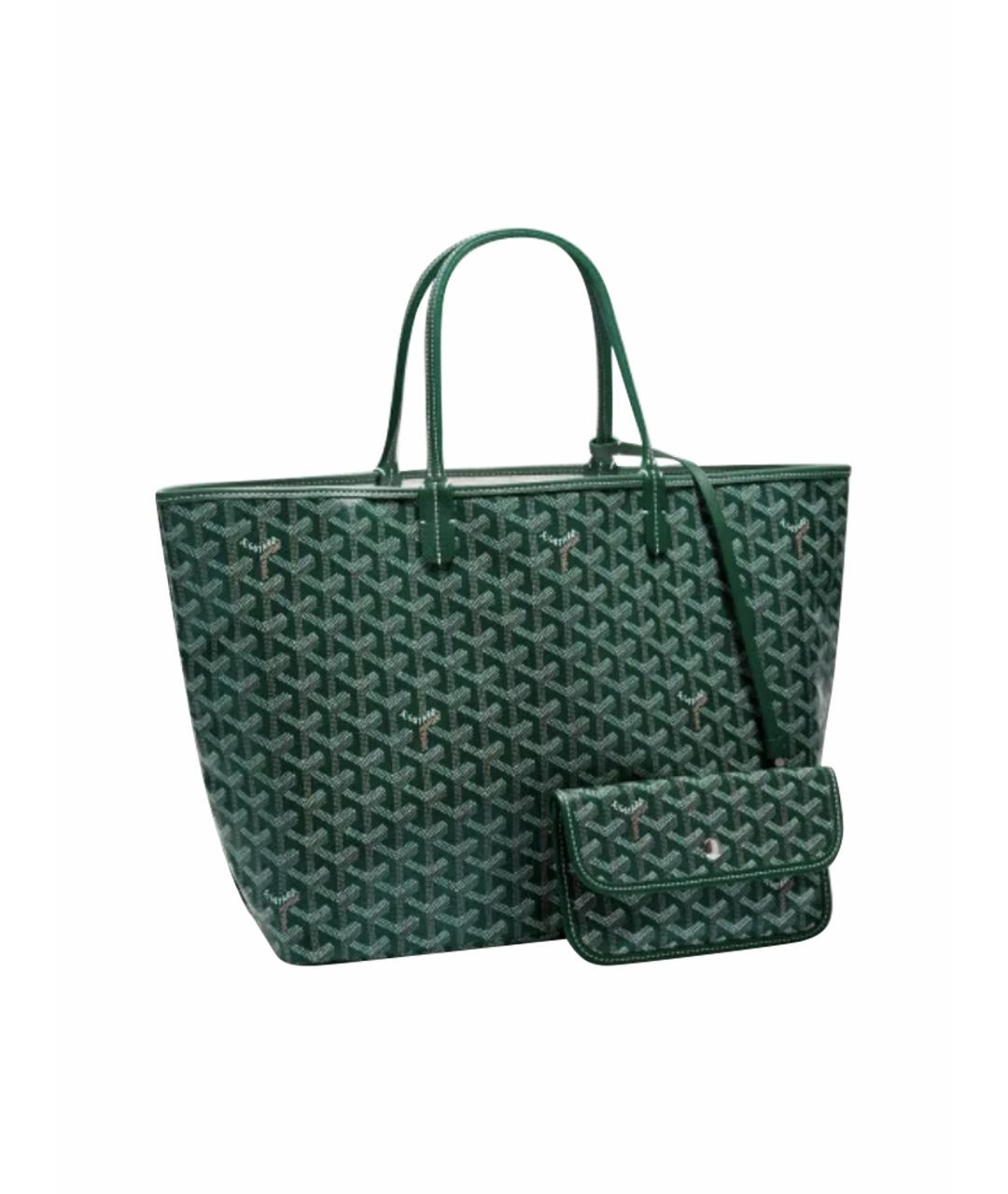 GOYARD Зеленая сумка тоут, фото 1