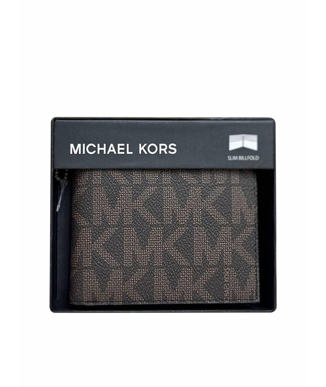 MICHAEL KORS Коричневый кошелек из искусственной кожи, фото 1