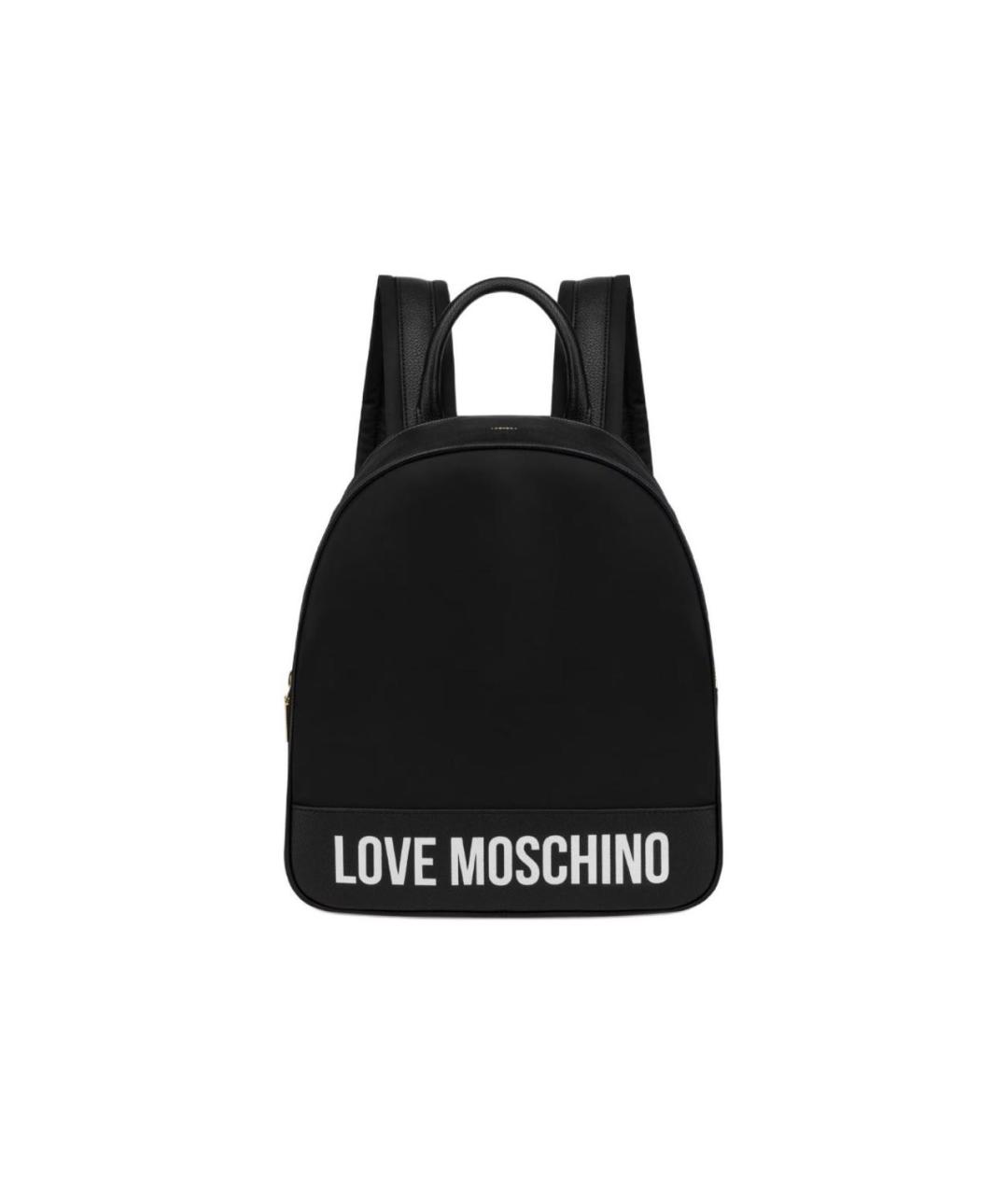 LOVE MOSCHINO Черный кожаный рюкзак, фото 6