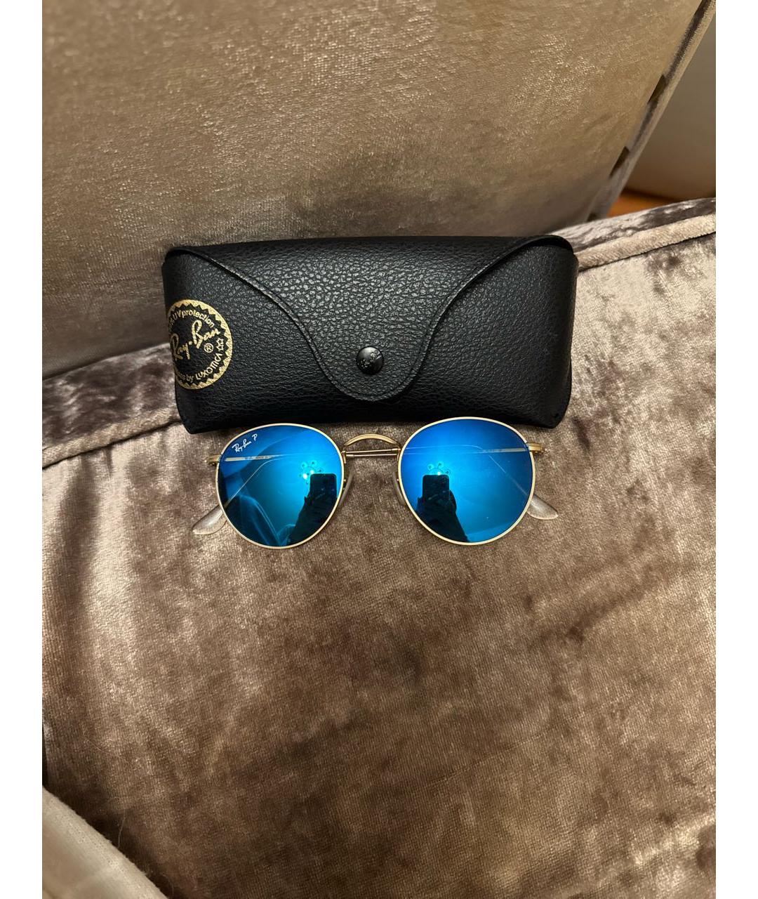 RAY BAN Синие солнцезащитные очки, фото 3