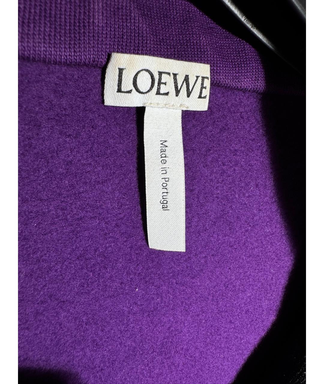 LOEWE Фиолетовая хлопковая куртка, фото 6