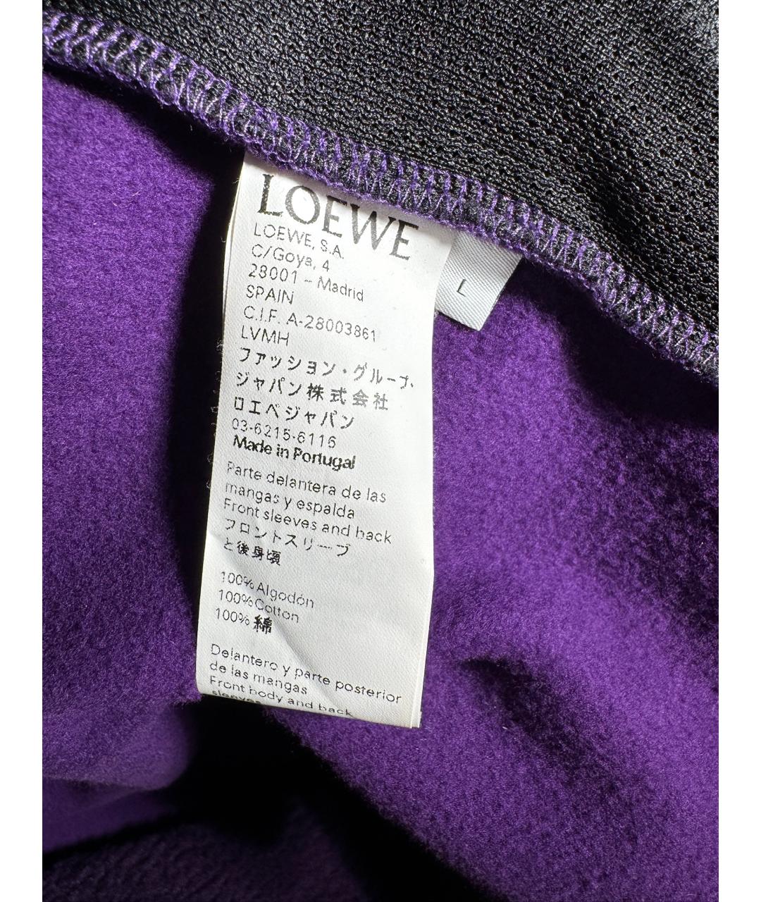 LOEWE Фиолетовая хлопковая куртка, фото 7