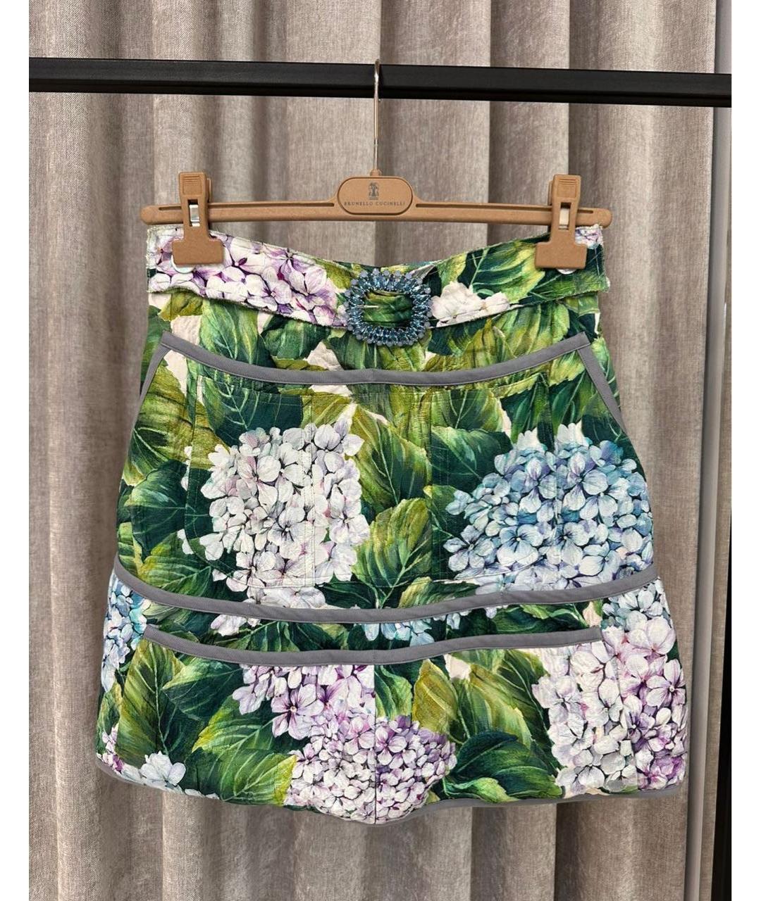 DOLCE&GABBANA Мульти юбка миди, фото 4