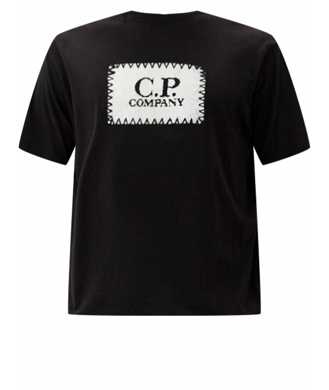 CP COMPANY Черная хлопковая футболка, фото 1