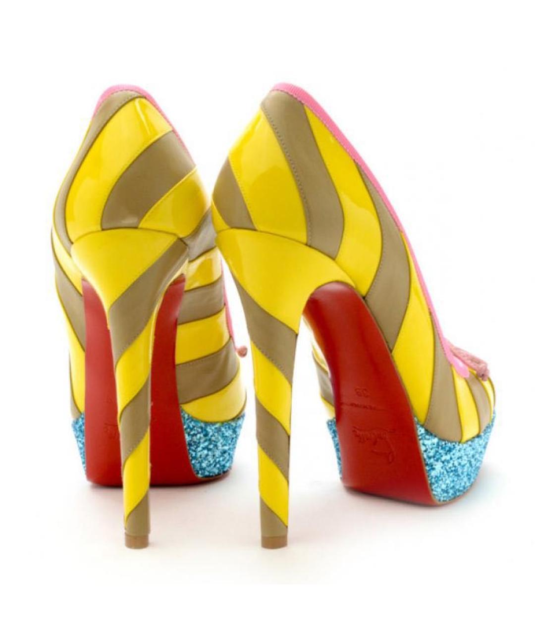 CHRISTIAN LOUBOUTIN Мульти кожаные туфли, фото 4