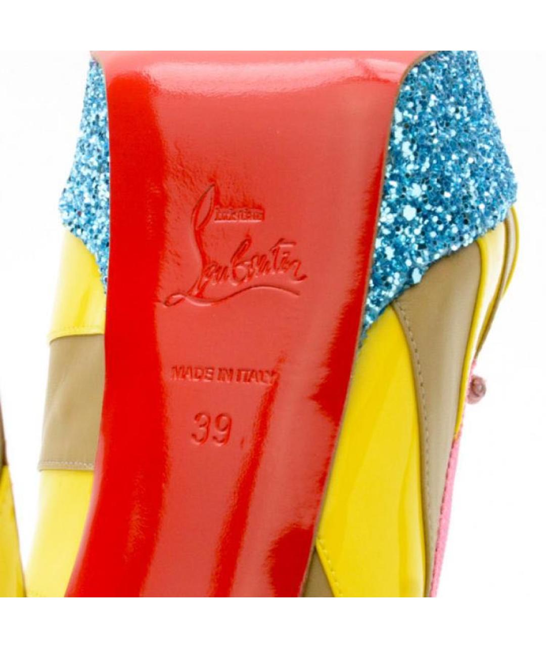 CHRISTIAN LOUBOUTIN Мульти кожаные туфли, фото 5