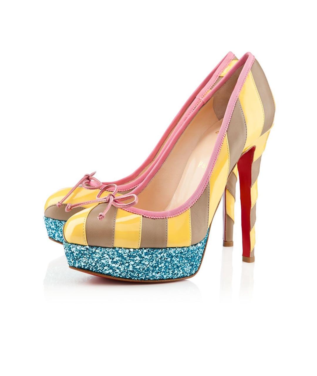 CHRISTIAN LOUBOUTIN Мульти кожаные туфли, фото 6