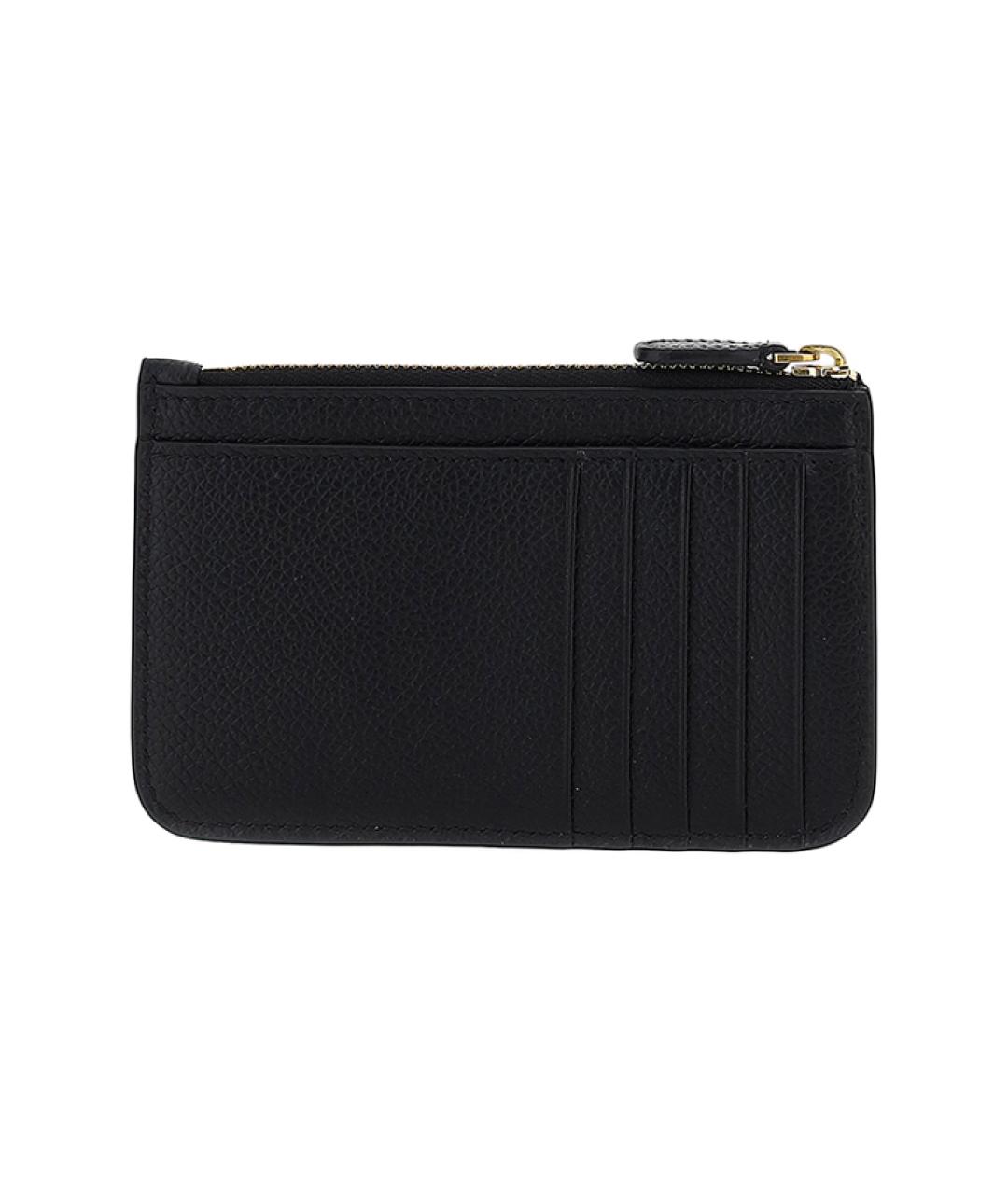 BALENCIAGA Черный кожаный кошелек, фото 3