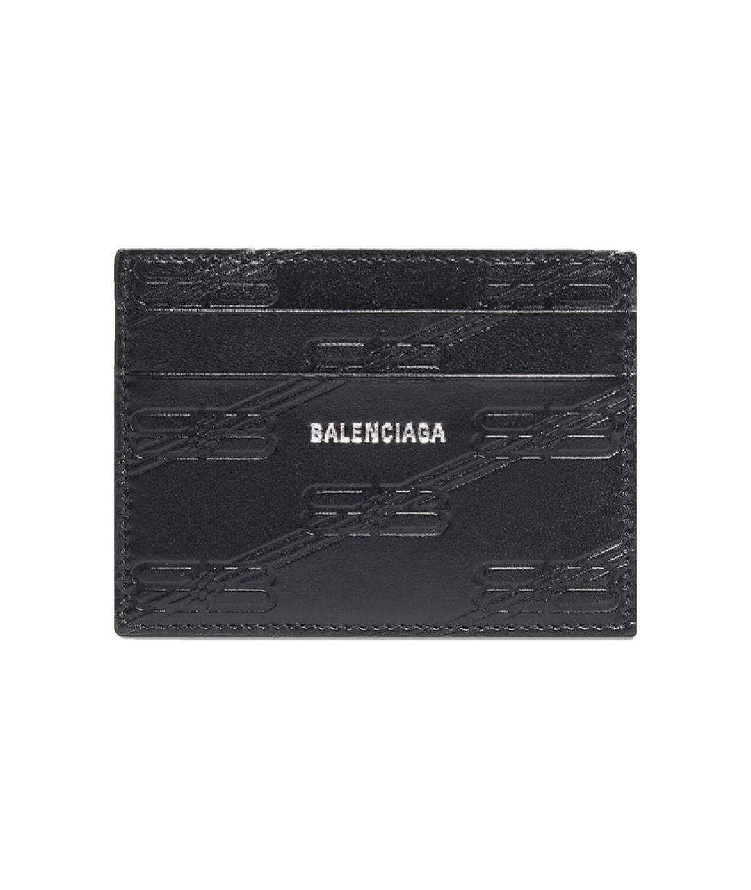 BALENCIAGA Черный кожаный кардхолдер, фото 1