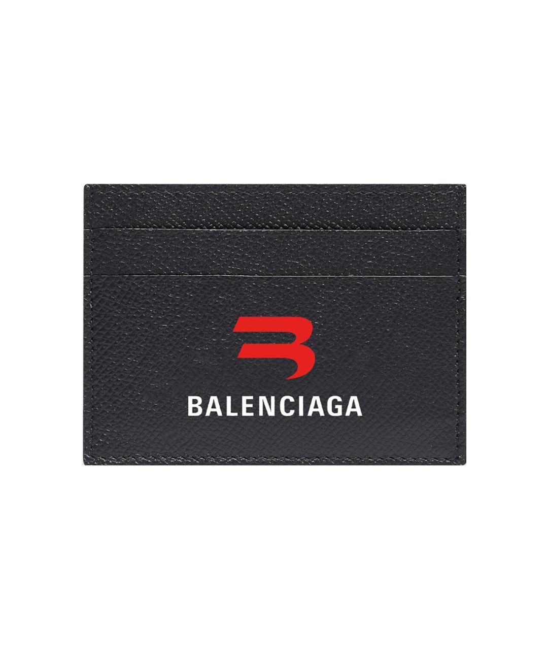 BALENCIAGA Черный кожаный кардхолдер, фото 1