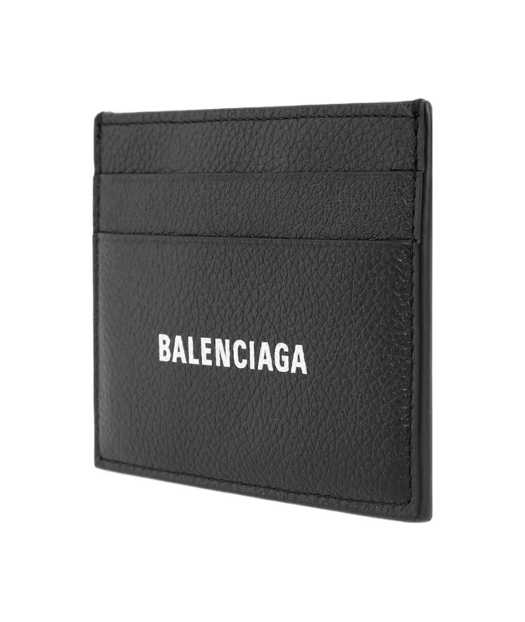 BALENCIAGA Черный кожаный кардхолдер, фото 3