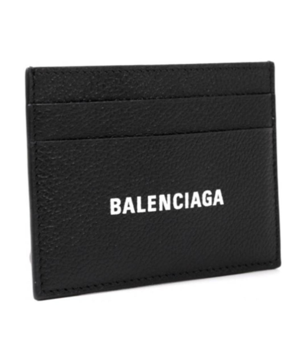 BALENCIAGA Черный кожаный кардхолдер, фото 2