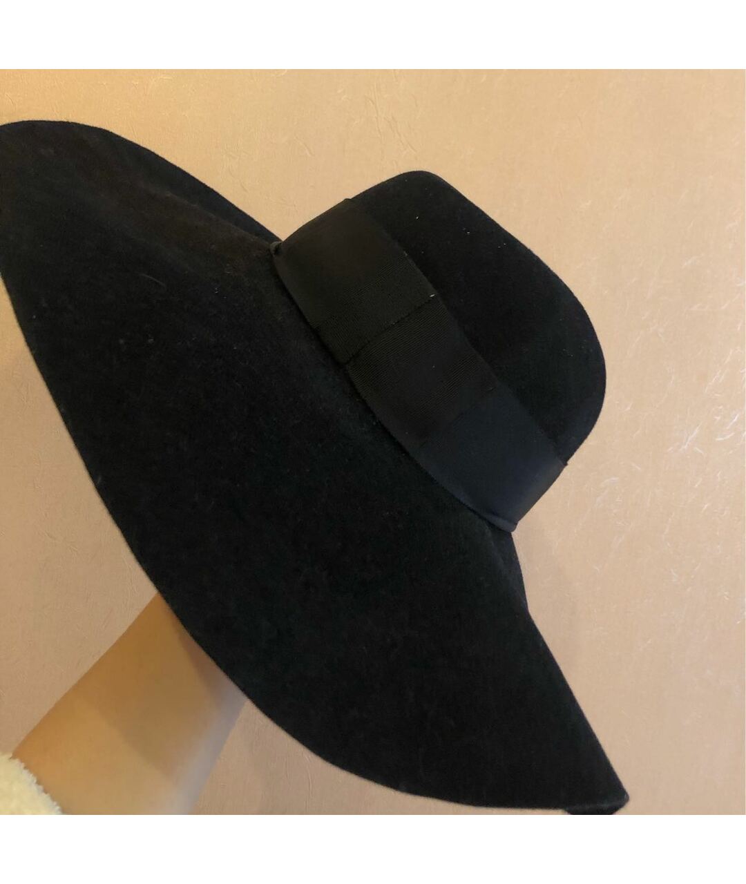 EUGENIA KIM Черная шерстяная шляпа, фото 4