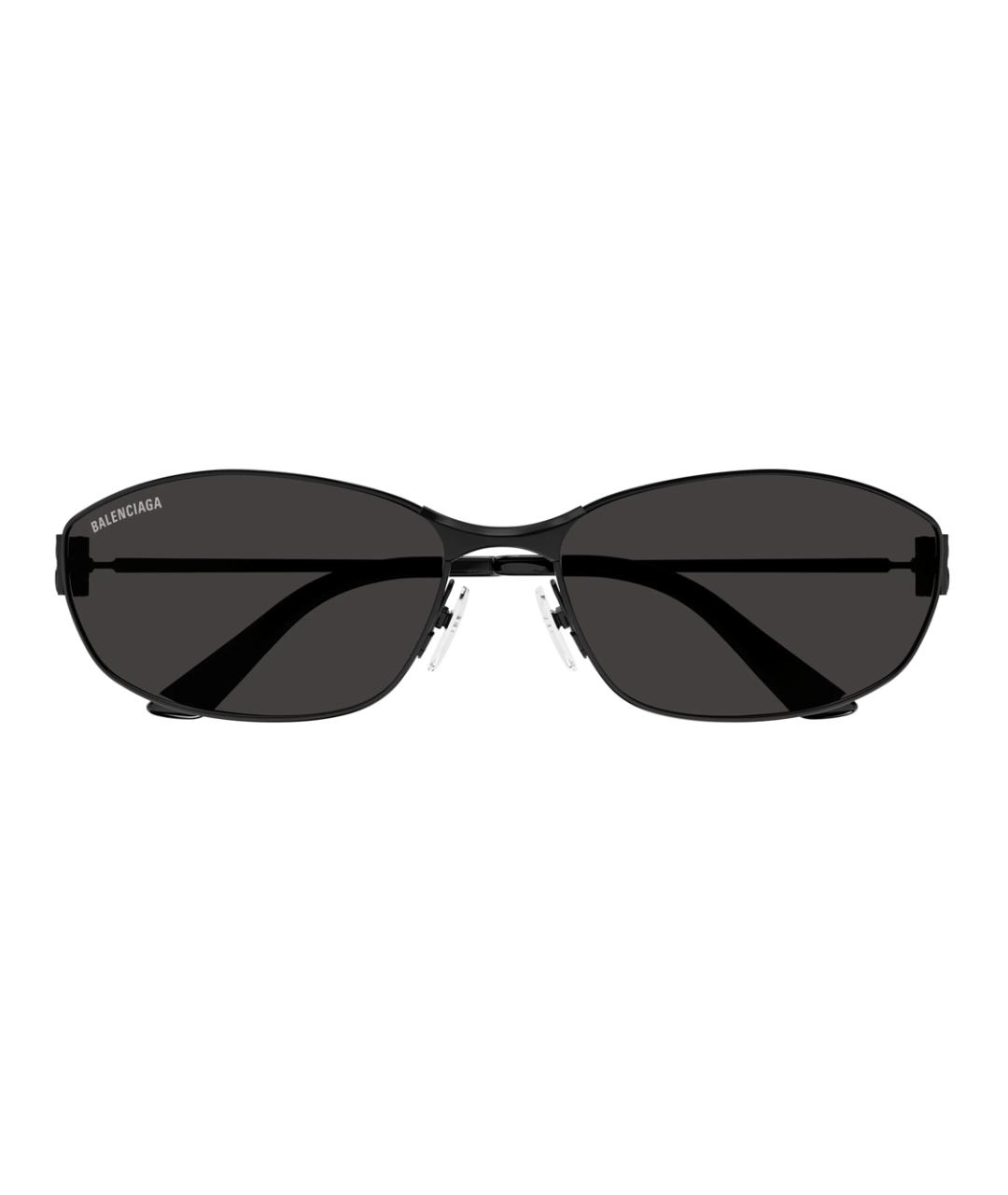 BALENCIAGA Черные металлические солнцезащитные очки, фото 2