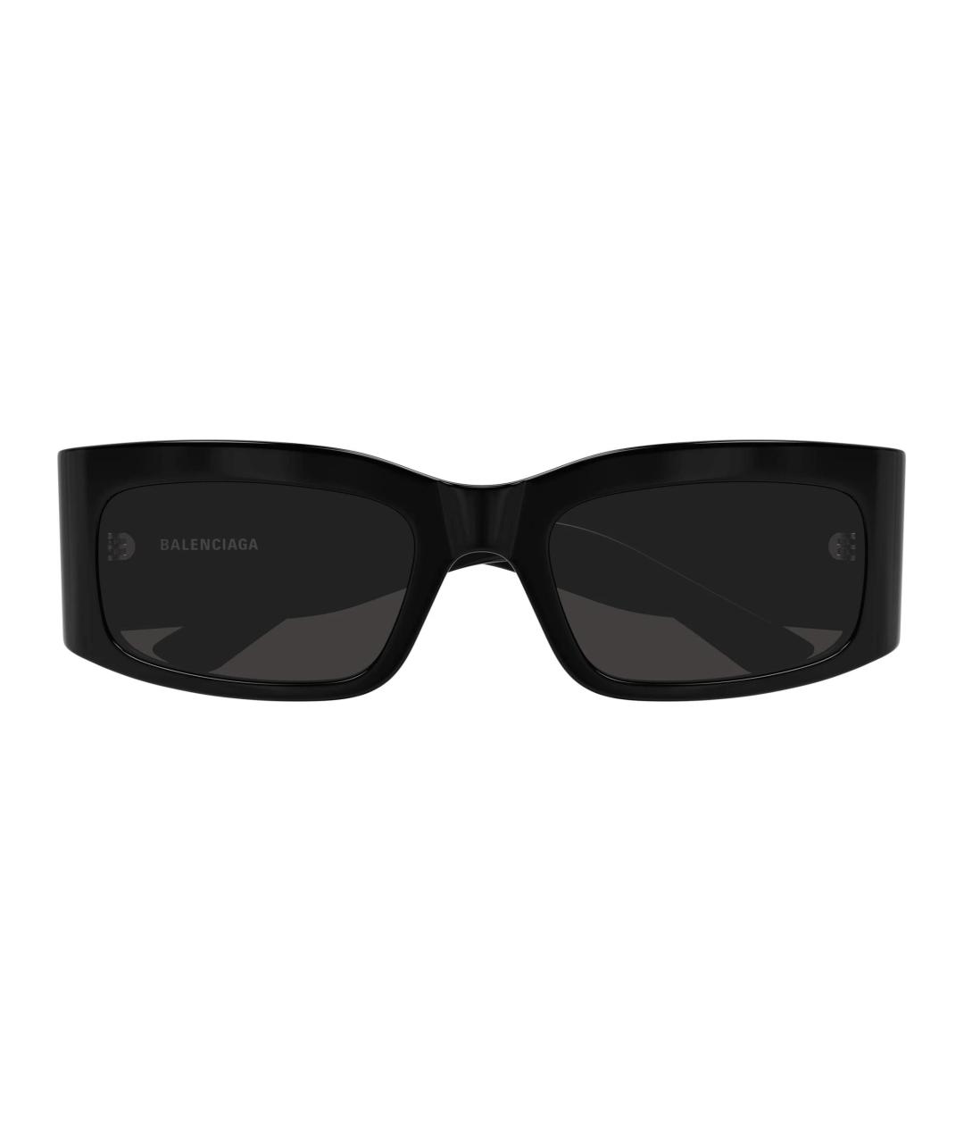 BALENCIAGA Черные пластиковые солнцезащитные очки, фото 2