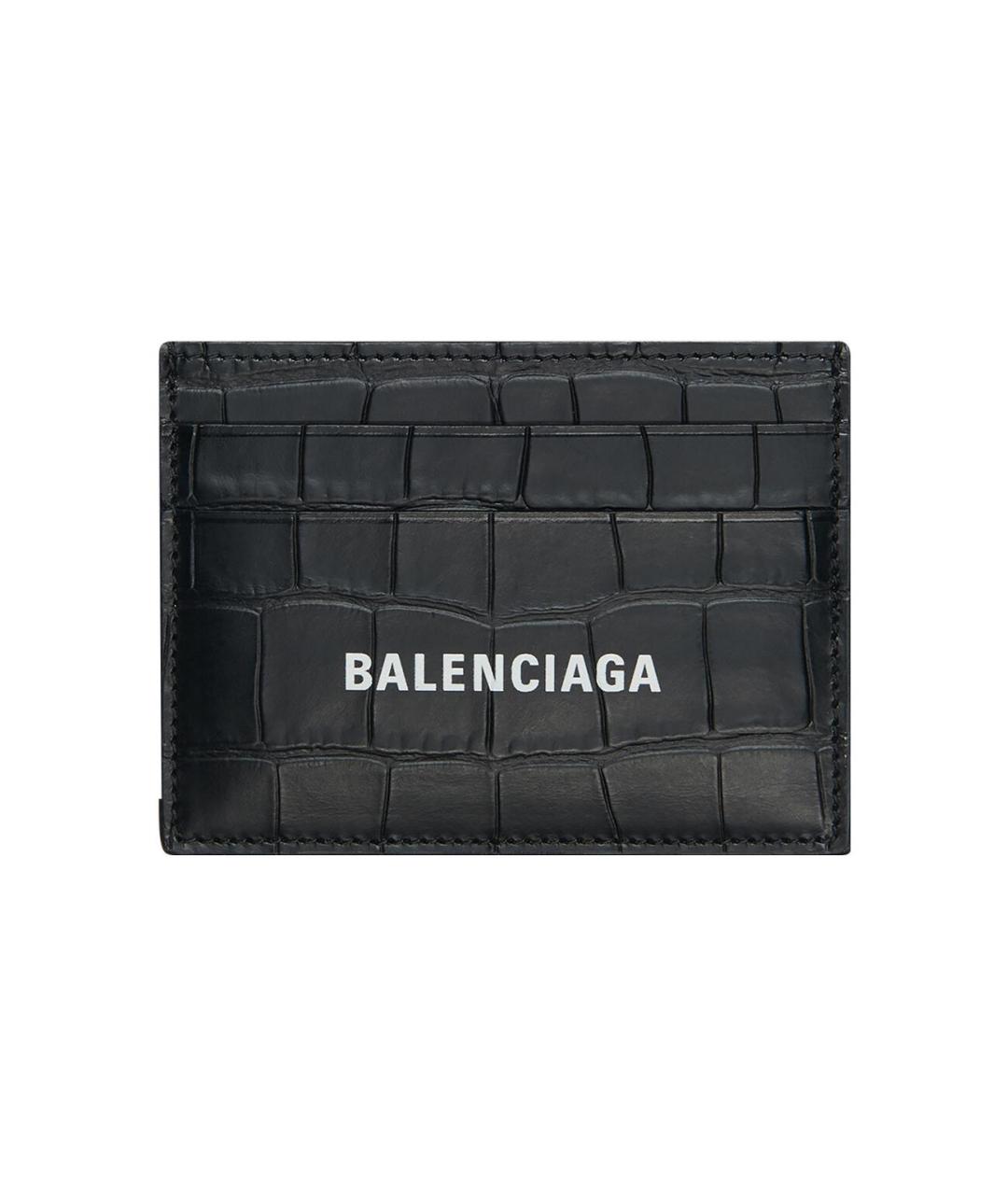 BALENCIAGA Черный кожаный кардхолдер, фото 1
