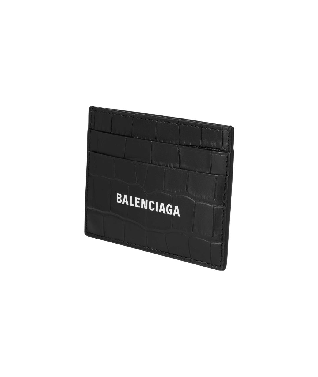 BALENCIAGA Черный кожаный кардхолдер, фото 2