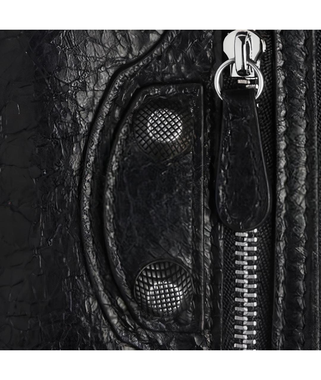 BALENCIAGA Черный кожаный кошелек, фото 7