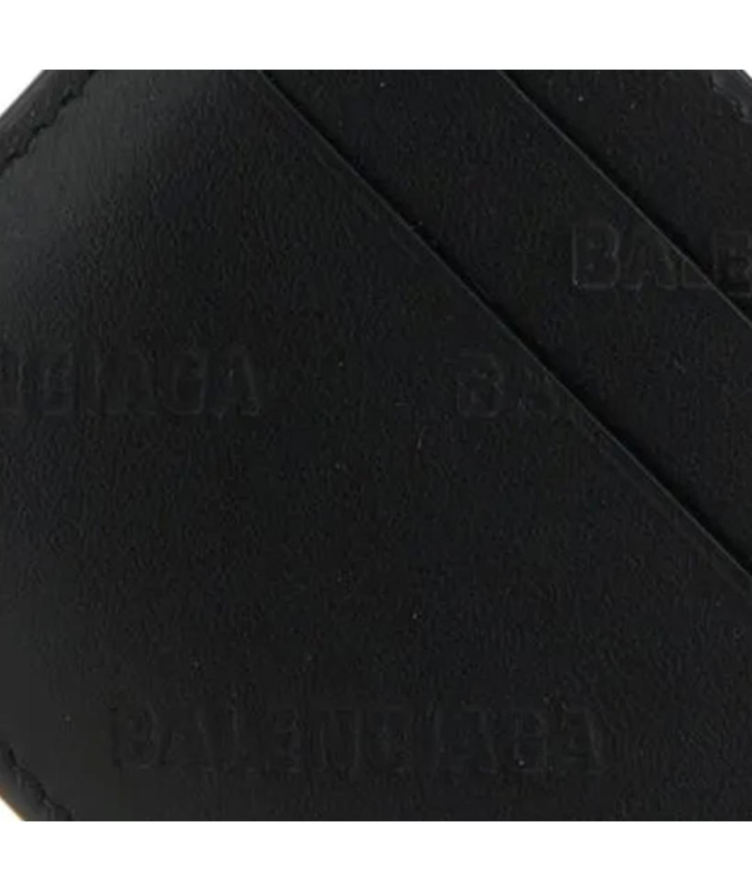 BALENCIAGA Черный кожаный кардхолдер, фото 4