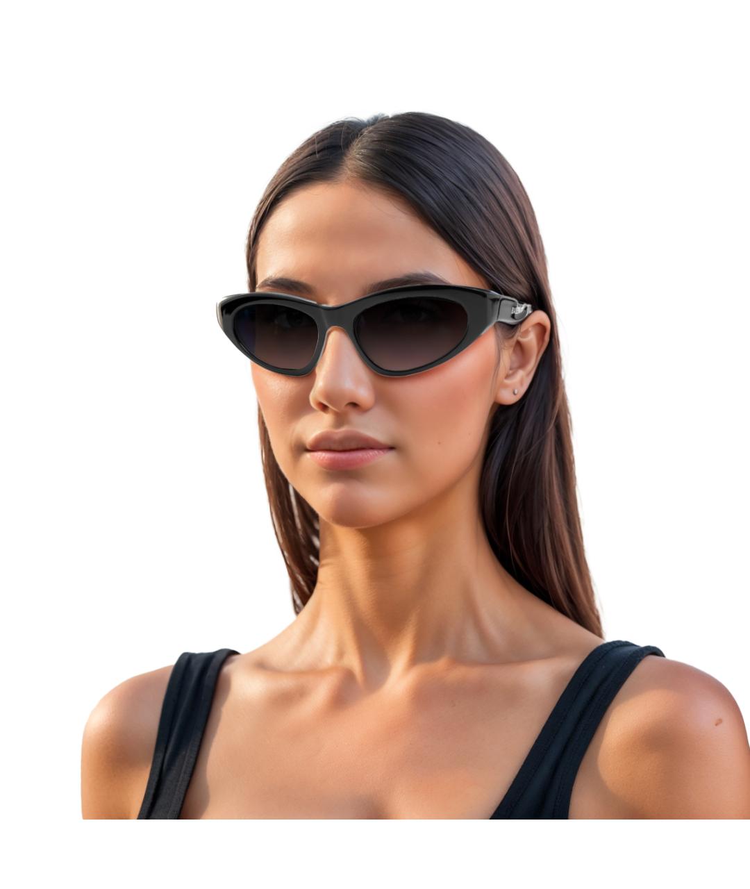 BALENCIAGA Черные пластиковые солнцезащитные очки, фото 4