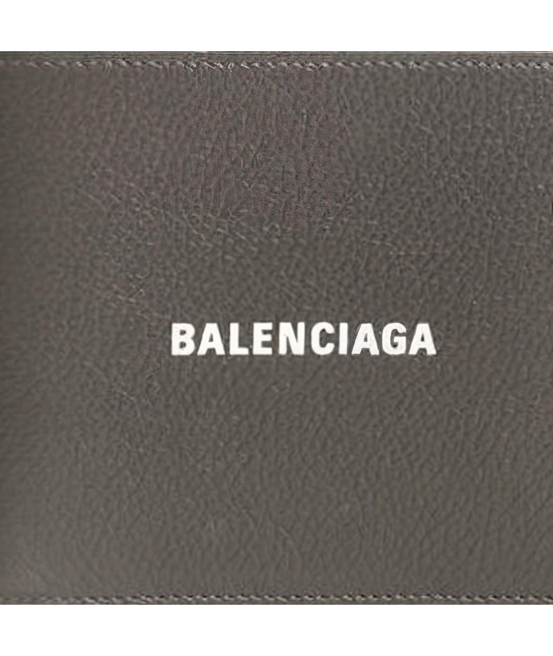 BALENCIAGA Хаки кожаный кошелек, фото 4