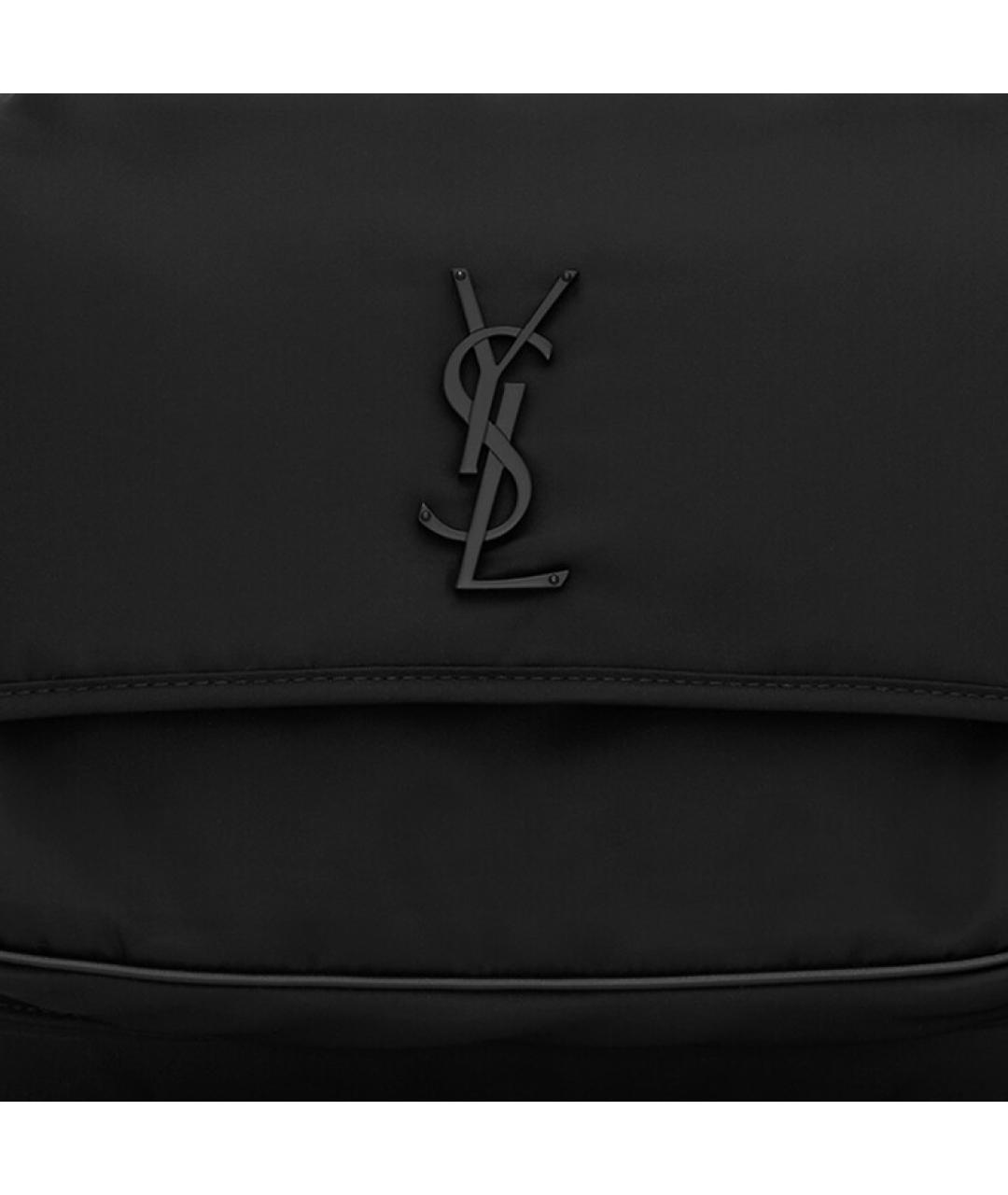 SAINT LAURENT Черная кожаная сумка на плечо, фото 6