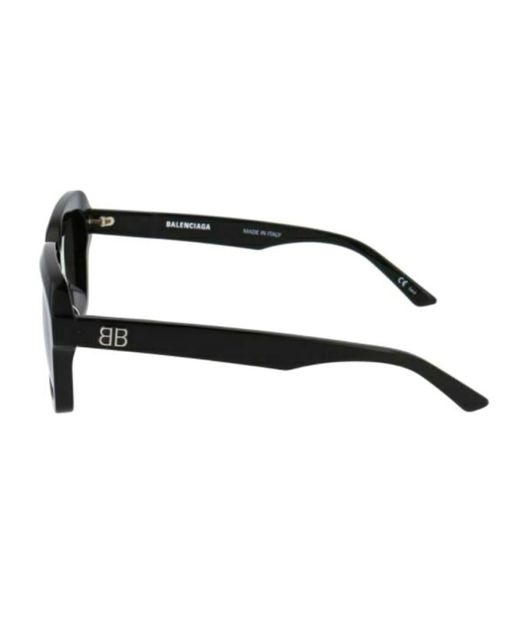 BALENCIAGA Черные пластиковые солнцезащитные очки, фото 3