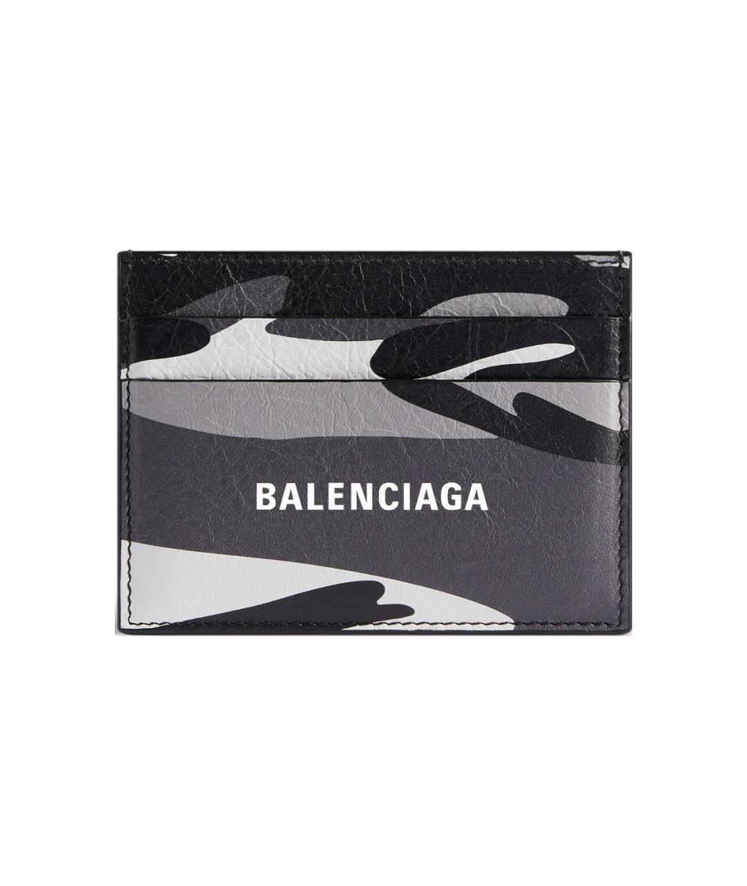 BALENCIAGA Серый кожаный кардхолдер, фото 1