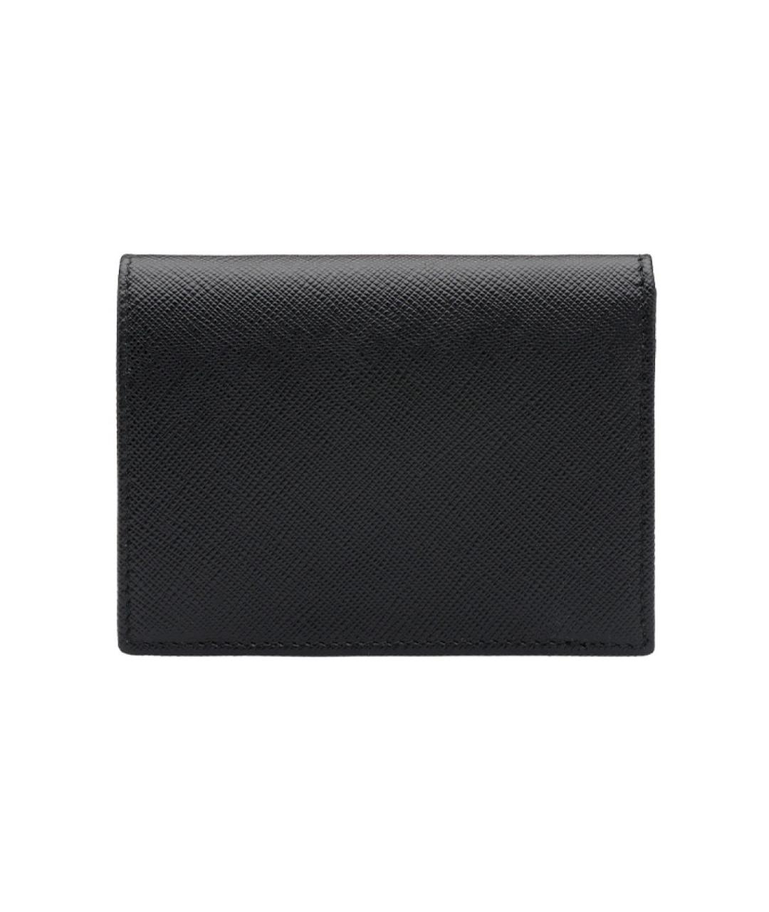 PRADA Черный кожаный кошелек, фото 3