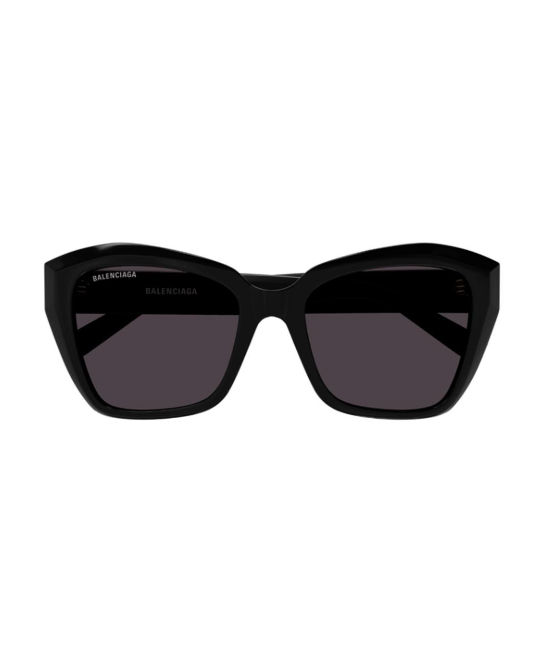 BALENCIAGA Черные пластиковые солнцезащитные очки, фото 2