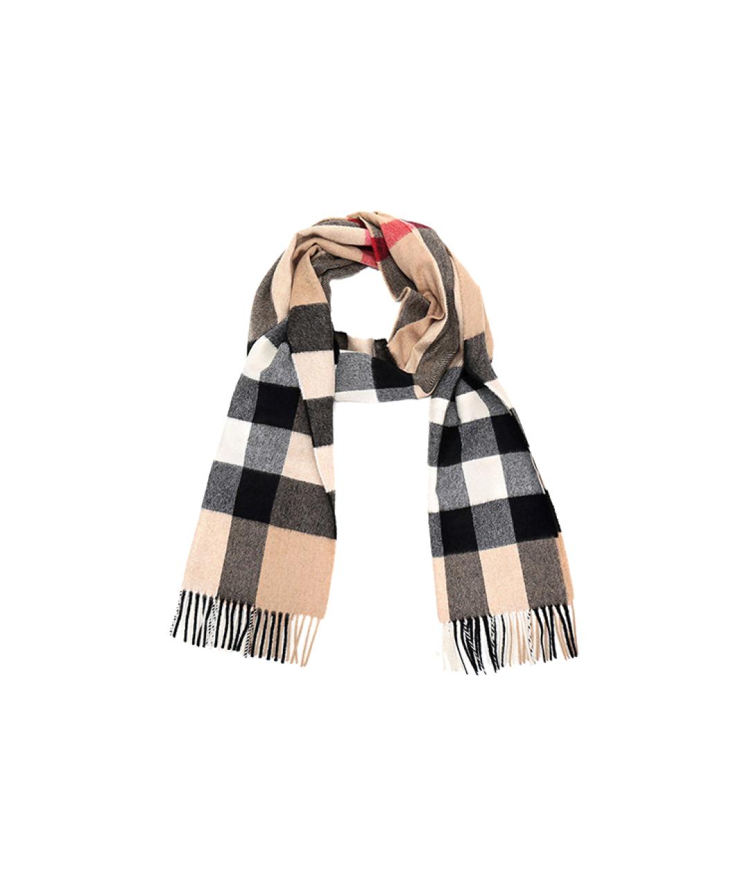 BURBERRY Бежевый шарф, фото 4