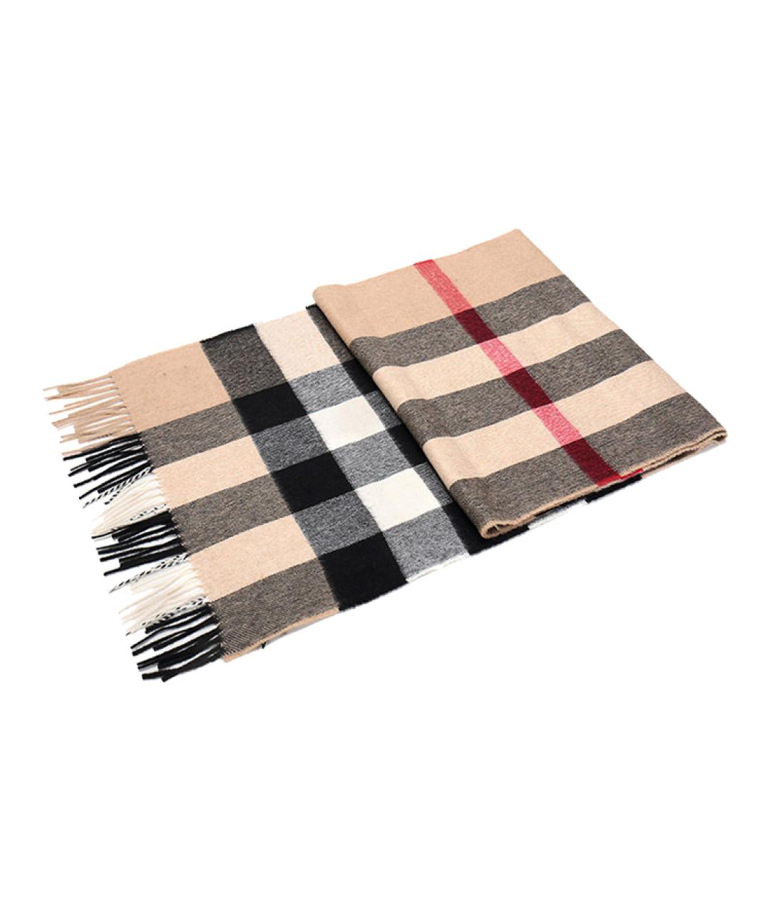 BURBERRY Бежевый шарф, фото 3