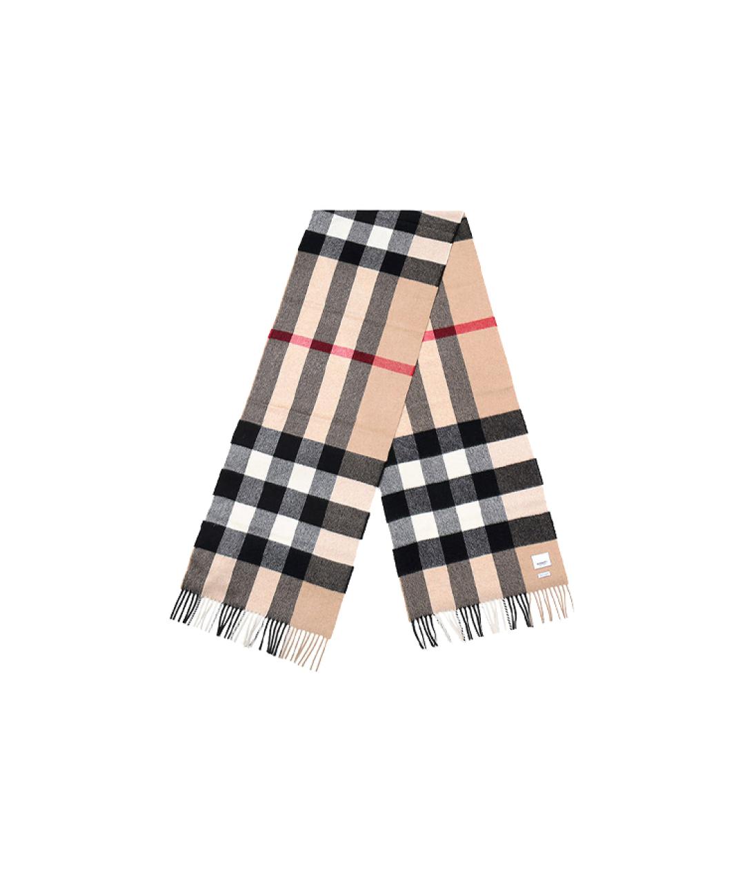 BURBERRY Бежевый шарф, фото 5