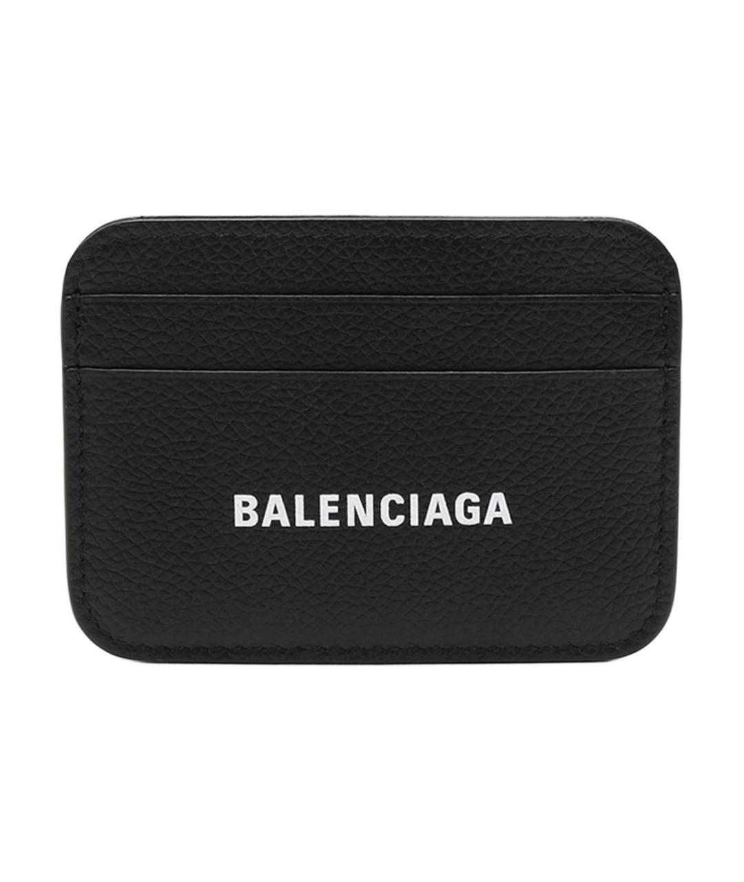 BALENCIAGA Черный кожаный кардхолдер, фото 1