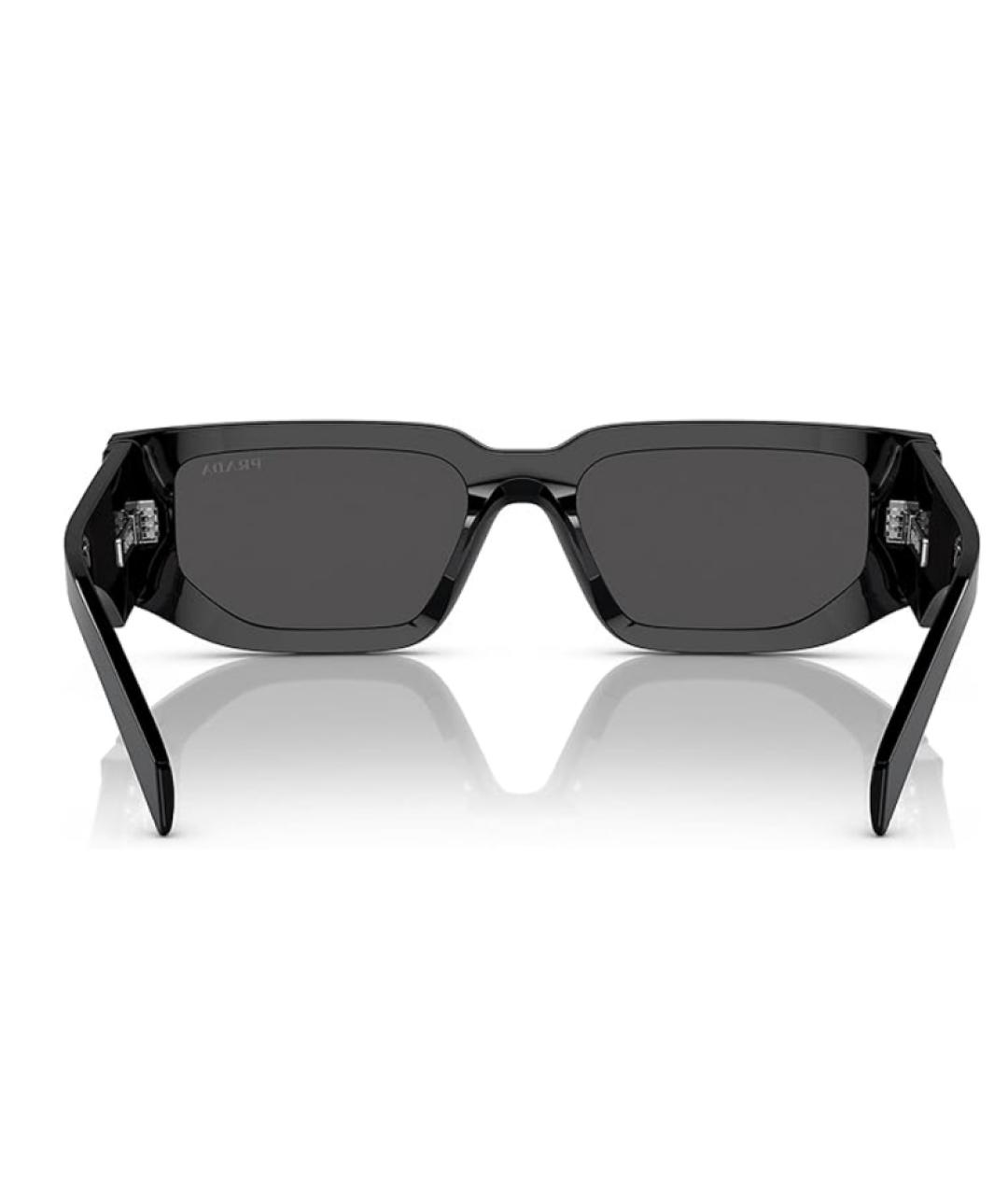 PRADA Черные пластиковые солнцезащитные очки, фото 3